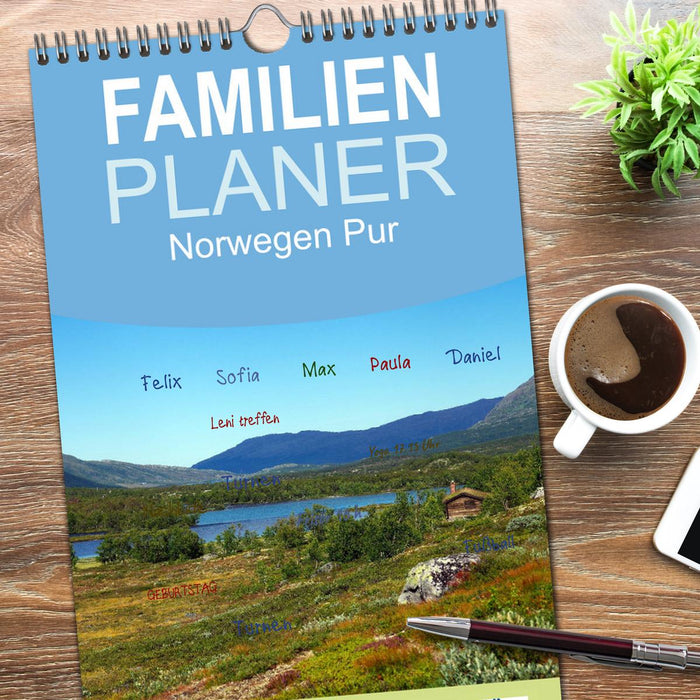 Norwegen PUR (CALVENDO Familienplaner 2026)