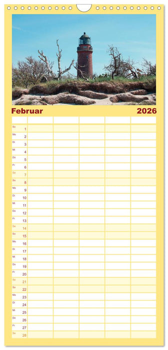 Leuchttürme PUR (CALVENDO Familienplaner 2026)