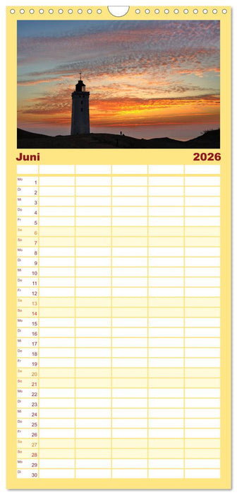 Leuchttürme PUR (CALVENDO Familienplaner 2026)