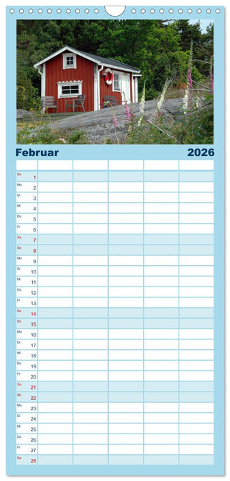 Wundervolles Schweden (CALVENDO Familienplaner 2026)