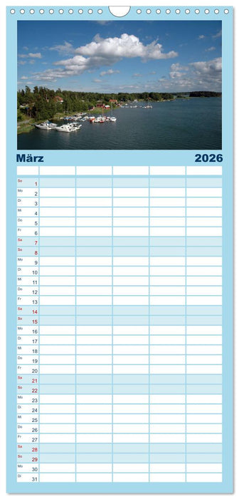 Wundervolles Schweden (CALVENDO Familienplaner 2026)