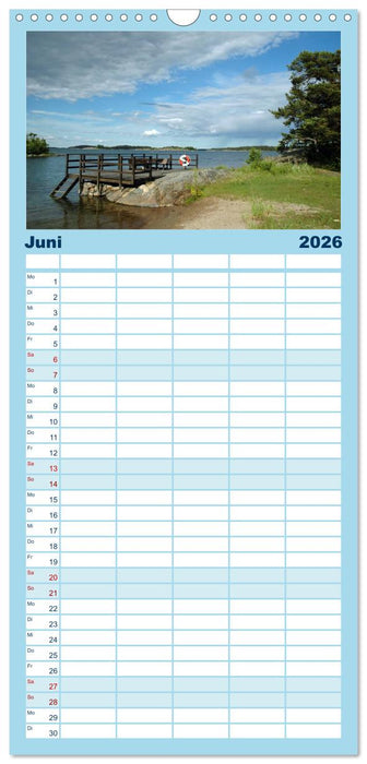 Wundervolles Schweden (CALVENDO Familienplaner 2026)