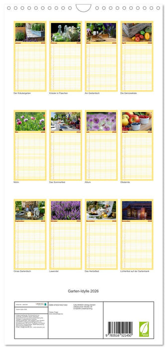Garten-Idylle 2026 (CALVENDO Familienplaner 2026)