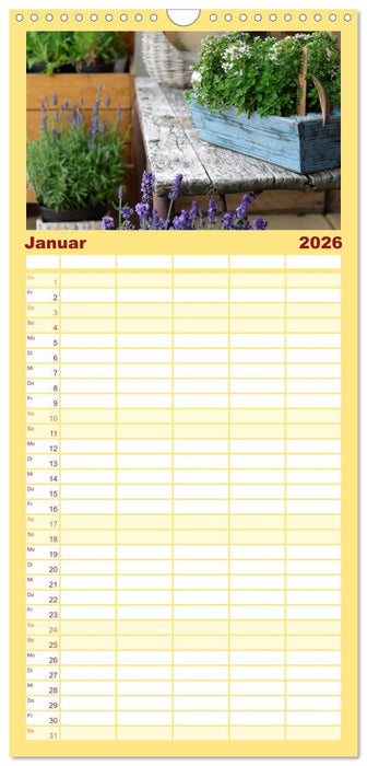 Garten-Idylle 2026 (CALVENDO Familienplaner 2026)