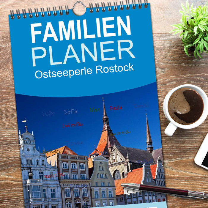 Ostseeperle Rostock (CALVENDO Familienplaner 2026)