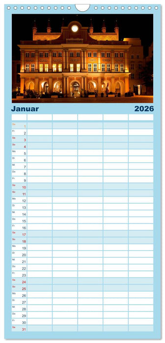 Ostseeperle Rostock (CALVENDO Familienplaner 2026)