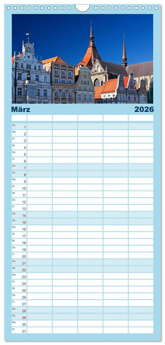 Ostseeperle Rostock (CALVENDO Familienplaner 2026)