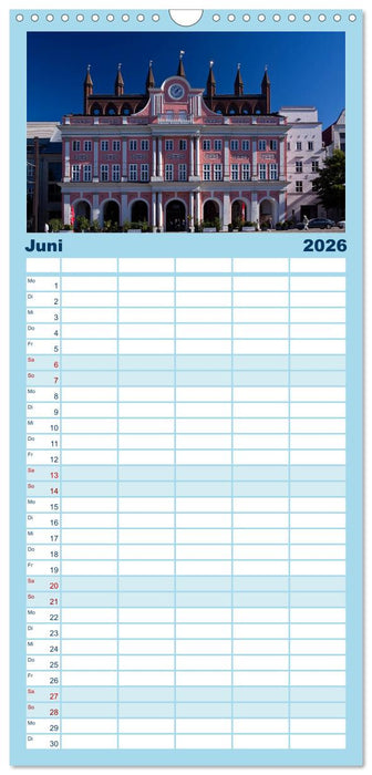 Ostseeperle Rostock (CALVENDO Familienplaner 2026)