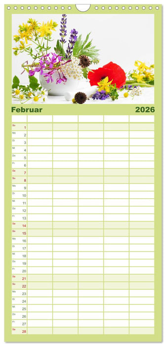 Helfende Kräuter aus dem Garten (CALVENDO Familienplaner 2026)