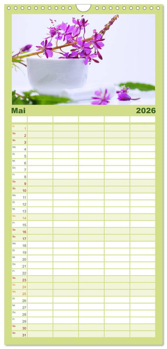 Helfende Kräuter aus dem Garten (CALVENDO Familienplaner 2026)