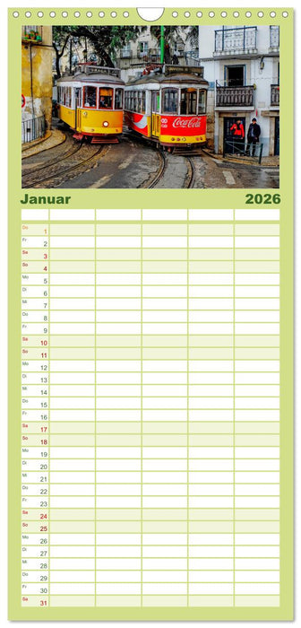 Ich fahre gern Straßenbahn (CALVENDO Familienplaner 2026)