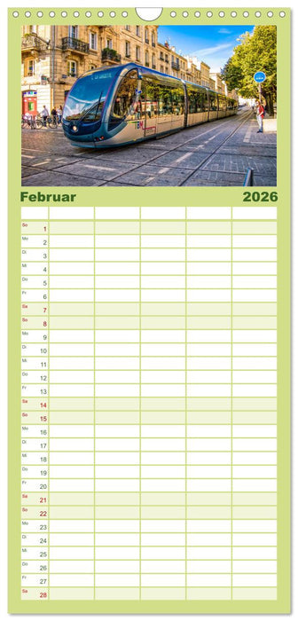 Ich fahre gern Straßenbahn (CALVENDO Familienplaner 2026)