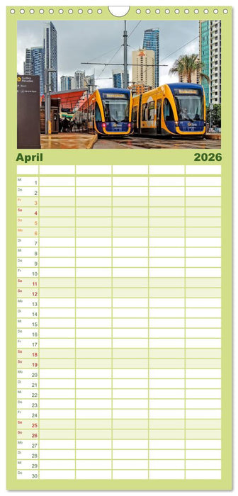 Ich fahre gern Straßenbahn (CALVENDO Familienplaner 2026)