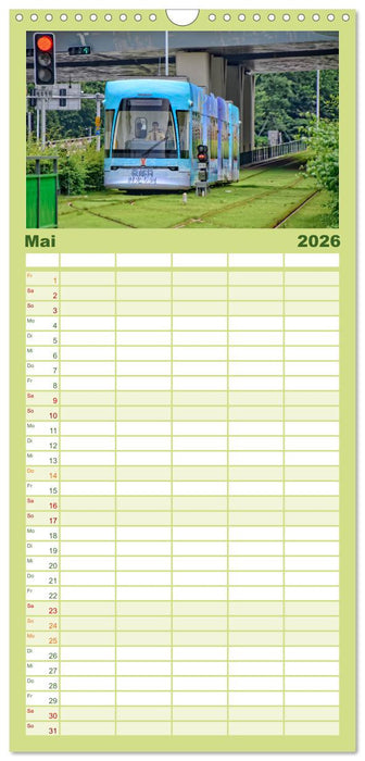 Ich fahre gern Straßenbahn (CALVENDO Familienplaner 2026)