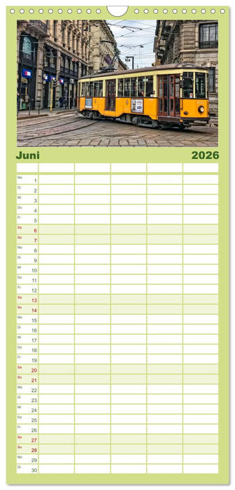 Ich fahre gern Straßenbahn (CALVENDO Familienplaner 2026)