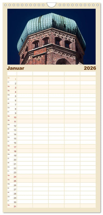 München - Die Schöne (CALVENDO Familienplaner 2026)