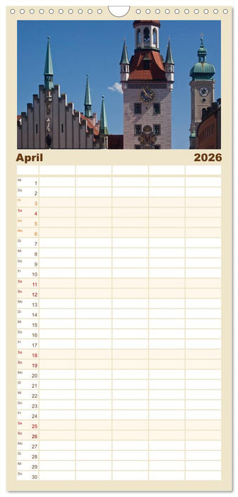 München - Die Schöne (CALVENDO Familienplaner 2026)