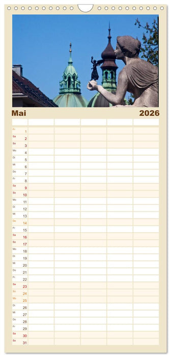 München - Die Schöne (CALVENDO Familienplaner 2026)