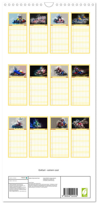 GoKart - extrem cool (CALVENDO Familienplaner 2026)