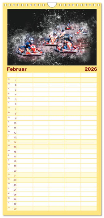 GoKart - extrem cool (CALVENDO Familienplaner 2026)