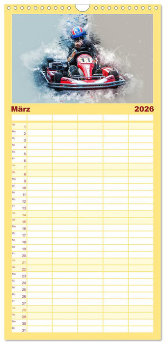 GoKart - extrem cool (CALVENDO Familienplaner 2026)