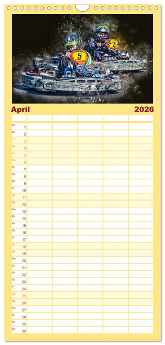 GoKart - extrem cool (CALVENDO Familienplaner 2026)