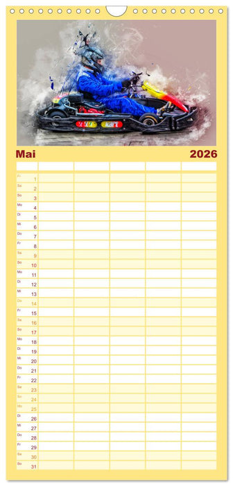 GoKart - extrem cool (CALVENDO Familienplaner 2026)