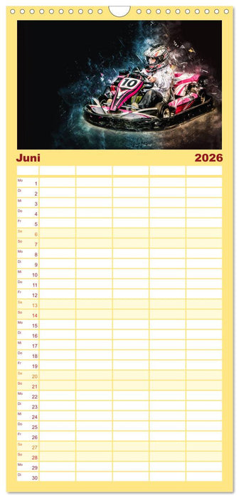 GoKart - extrem cool (CALVENDO Familienplaner 2026)