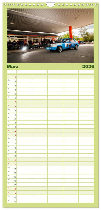 Rallye Faszination 2026 (CALVENDO Familienplaner 2026)