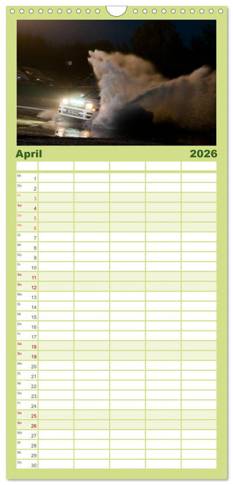 Rallye Faszination 2026 (CALVENDO Familienplaner 2026)