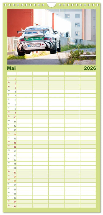 Rallye Faszination 2026 (CALVENDO Familienplaner 2026)