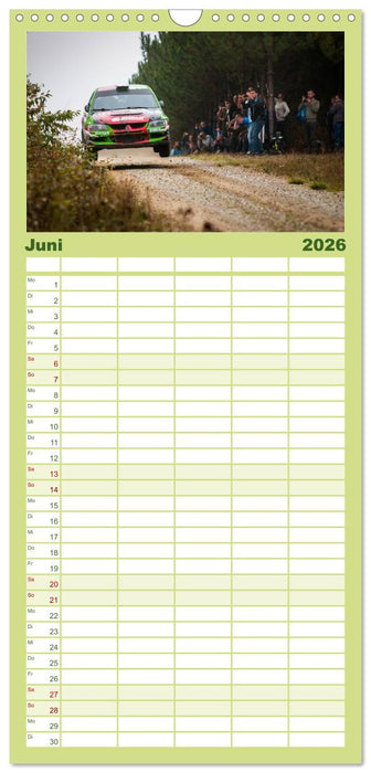 Rallye Faszination 2026 (CALVENDO Familienplaner 2026)