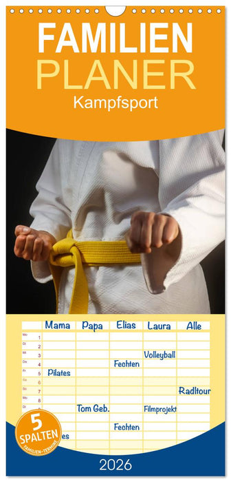 Kampfsport (CALVENDO Familienplaner 2026)