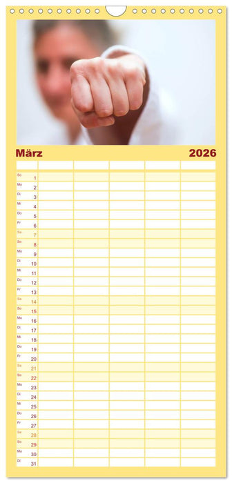Kampfsport (CALVENDO Familienplaner 2026)