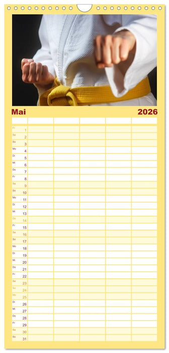 Kampfsport (CALVENDO Familienplaner 2026)