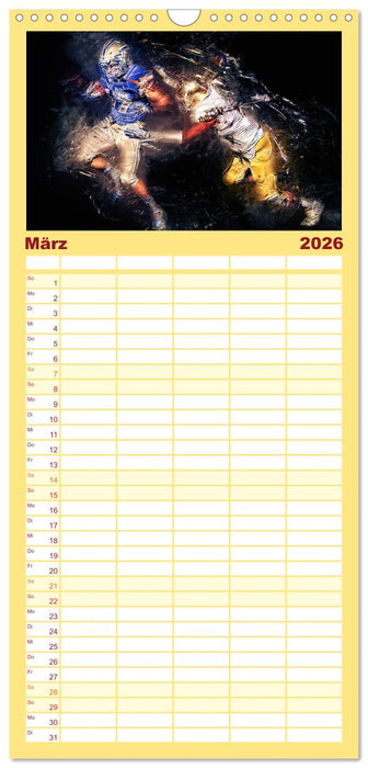 American Football - so cool (CALVENDO Familienplaner 2026)