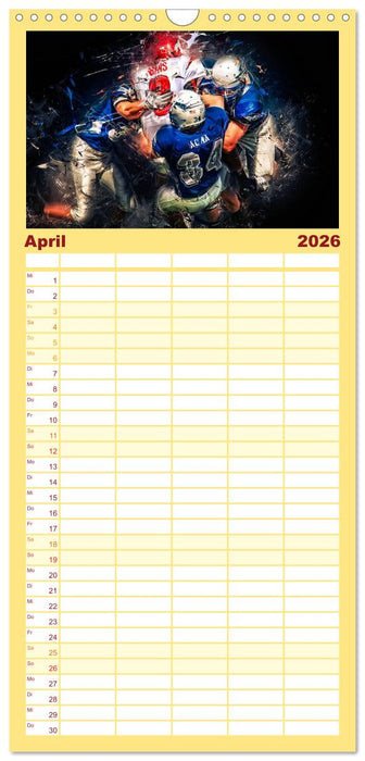 American Football - so cool (CALVENDO Familienplaner 2026)