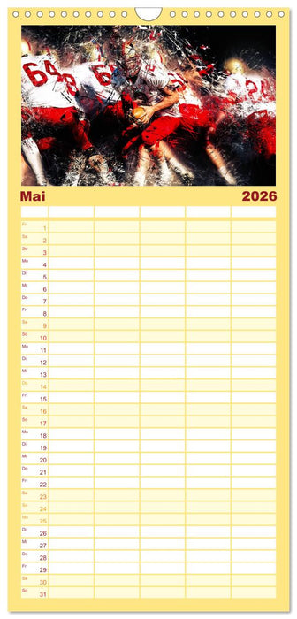 American Football - so cool (CALVENDO Familienplaner 2026)