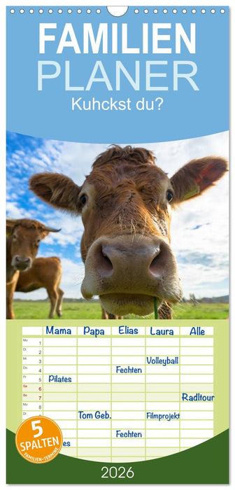 Kuhckst du? (CALVENDO Familienplaner 2026)