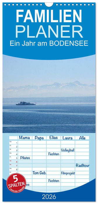 Ein Jahr am BODENSEE (CALVENDO Familienplaner 2026)