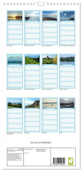 Ein Jahr am BODENSEE (CALVENDO Familienplaner 2026)