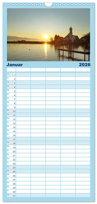 Ein Jahr am BODENSEE (CALVENDO Familienplaner 2026)