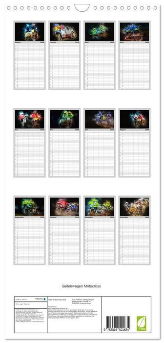 Seitenwagen Motocross (CALVENDO Familienplaner 2026)