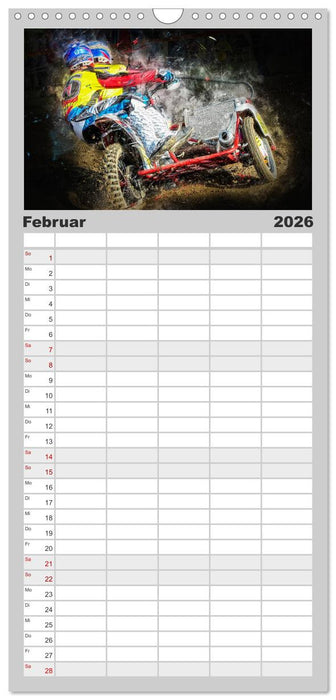 Seitenwagen Motocross (CALVENDO Familienplaner 2026)
