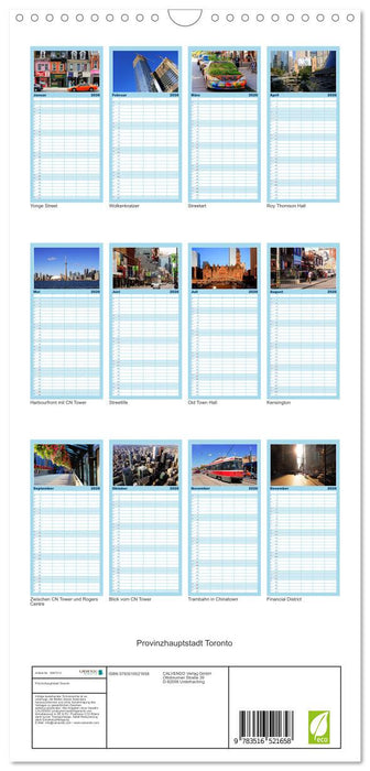 Provinzhauptstadt Toronto (CALVENDO Familienplaner 2026)