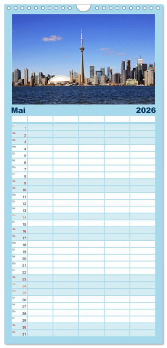 Provinzhauptstadt Toronto (CALVENDO Familienplaner 2026)