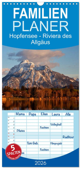 Hopfensee - Riviera des Allgäus (CALVENDO Familienplaner 2026)