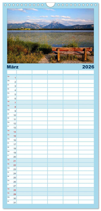 Hopfensee - Riviera des Allgäus (CALVENDO Familienplaner 2026)