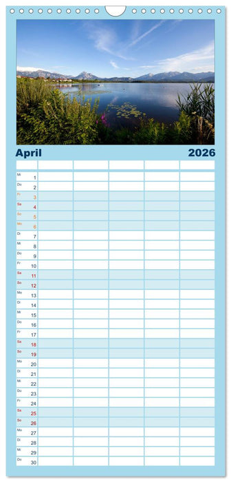 Hopfensee - Riviera des Allgäus (CALVENDO Familienplaner 2026)