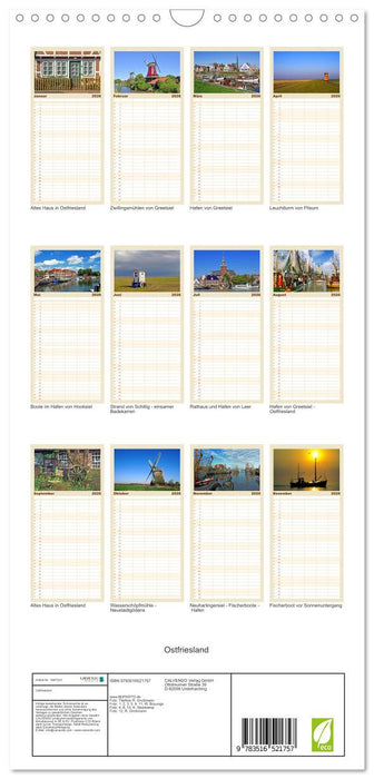 Ostfriesland (CALVENDO Familienplaner 2026)